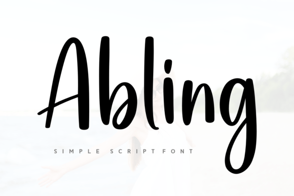 Abling: A Stylish Script Typeface for Handmade Creators