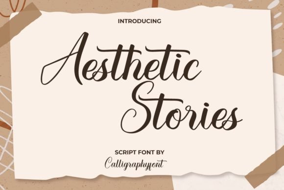 Aesthetic Stories: A Stylish Script Font for Real Small Businesses