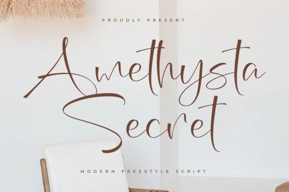 Amethysta Secret: A Luxury Script Font That Elevates Real Branding Work