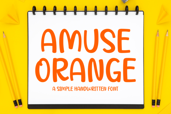 Amuse Orange: A Playful Handwritten Font for Warm, Human Branding