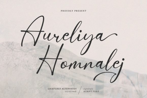 Aureliya Homnalej: A Strategic Script Font for Scroll-Stopping Brand Content