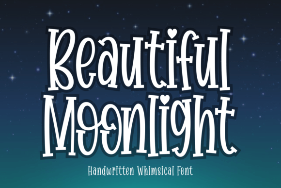 Beautiful Moonlight: A Dreamy Handwritten Font for Campaign Headlines