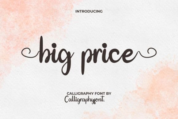 Big Price Font: A Luxurious Script for Memorable Branding