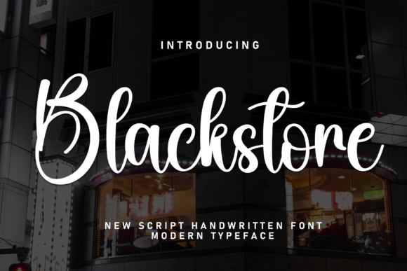 Blackstore: A Friendly Handwritten Font for Small Business Branding