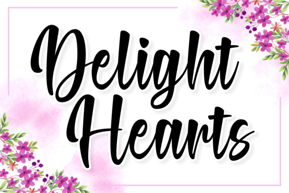 Delight Hearts: A Handwritten Font That Feels Like a Warm Invitation