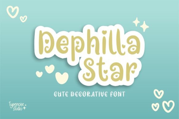 Dephilla Star: A Playful Handwritten Font for Crafters & Sellers