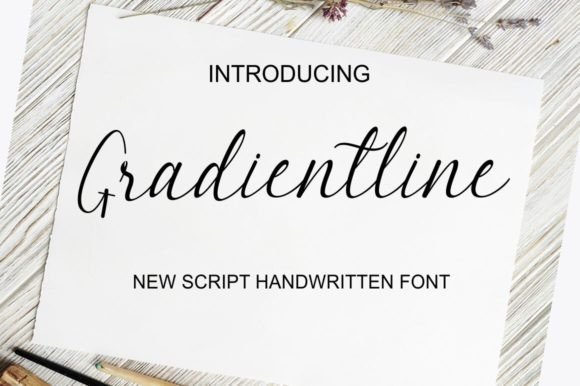 Gradientline: A Modern Script Font for Scroll-Stopping Marketing
