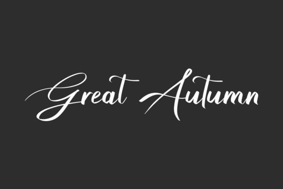 Great Autumn Font: A Warm, Polished Script for Small Business Branding