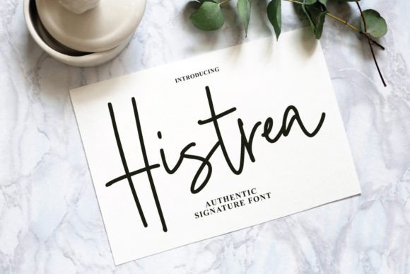 Histrea: A Handcrafted Script Font for Editorial Elegance