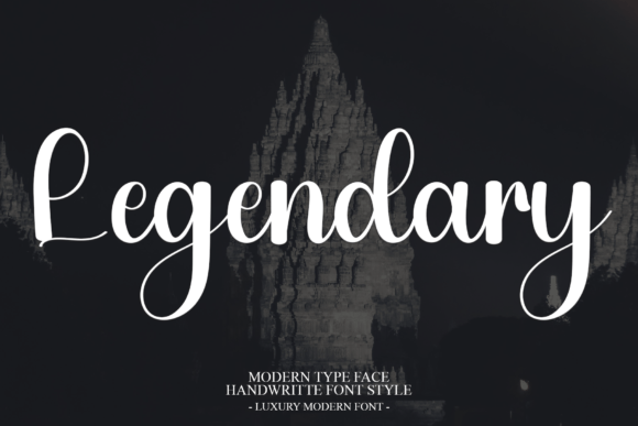 Legendary Font: Festive Script for Handmade Labels & Holiday Designs