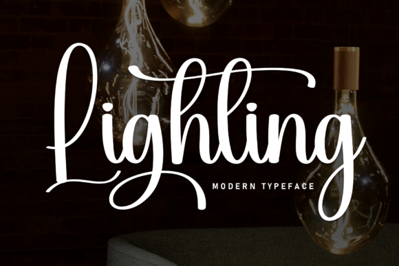 Lighting: An Elegant Script Font for Editorial Design