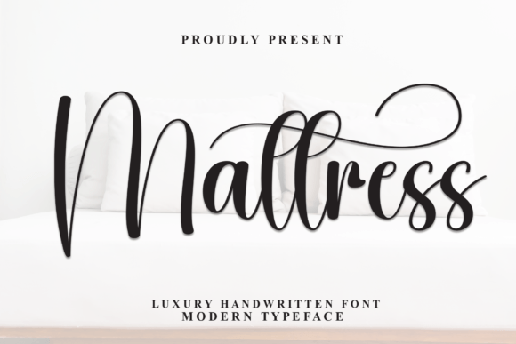 Mattress Font: Elegant Script for Handmade Labels & Invitations