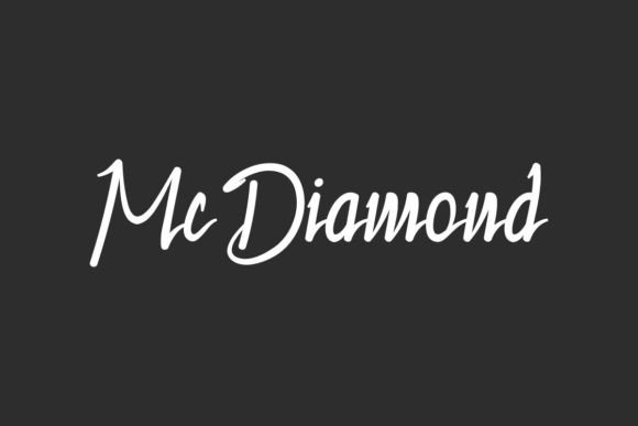 Mc Diamond: A Refined Script Font for Editorial Design