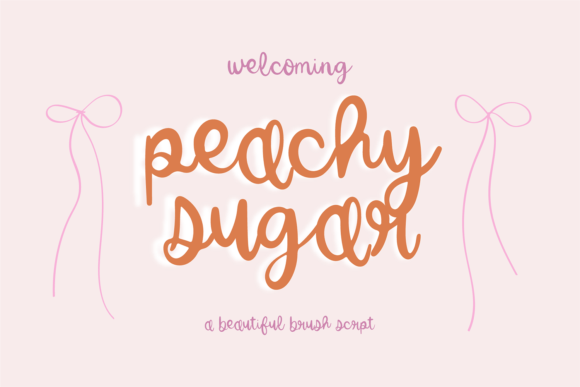 Peachy Sugar: A Whimsical Script Font for Digital Branding