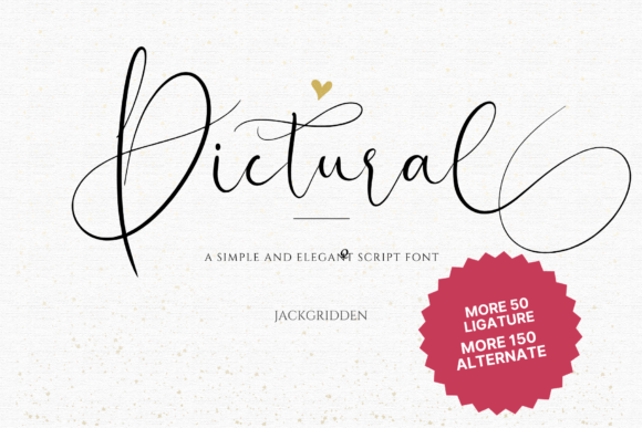 Pictural: A Refined Script Font for Brand Identity Work