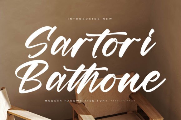 Sartori Bathone: A Modern Handwritten Font for Trusted Branding