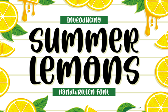 Summer Lemons: A Playful Handwritten Font for Crafters & Makers