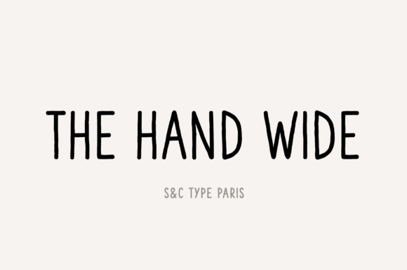 The Hand Wide: A Handwritten Font That Feels Human—Not Haphazard