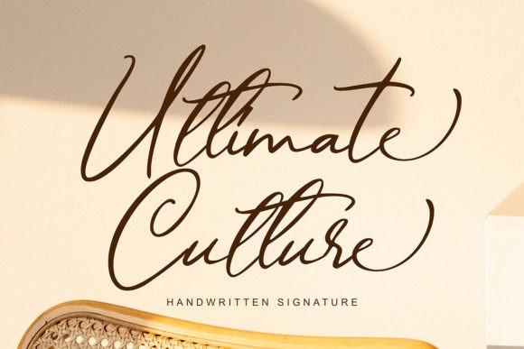 Ultimate Culture: A Premium Script Font That Elevates Real Branding