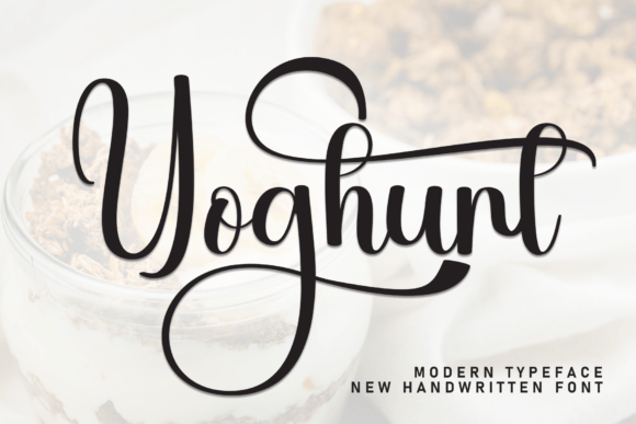 Yoghurt: A Friendly Handwritten Font for Small Business Branding